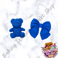 Multi Bear and Bow Silicone Mold