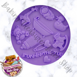 Baby Fun in the Tub Silicone Mold