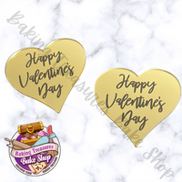 Heart Valentine's Acrylic Toppers