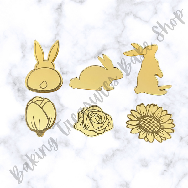Easter Acrylic Toppers ( 6 PCS SET)