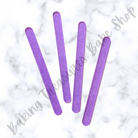 Glitter Acrylic Popsicle Sticks- Lavender