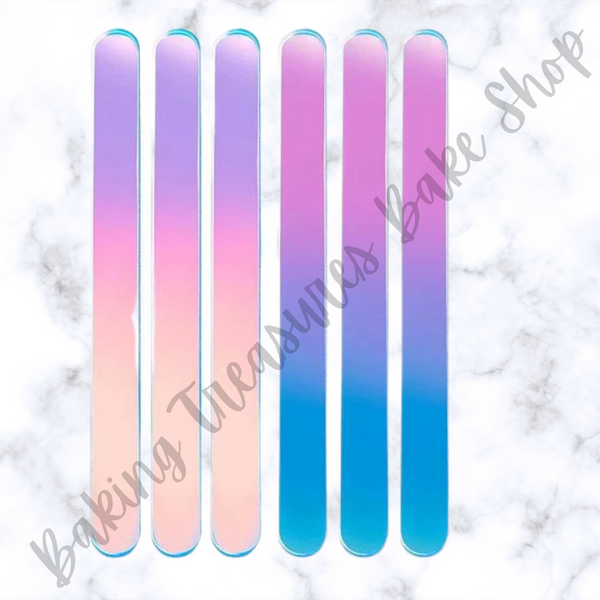 Acrylic Popsicle Sticks-  Holographic