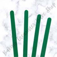Acrylic Popsicle Sticks- Dark Green