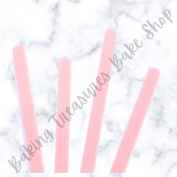 Acrylic Popsicle Sticks- White – Baking Treasures Bake Shop
