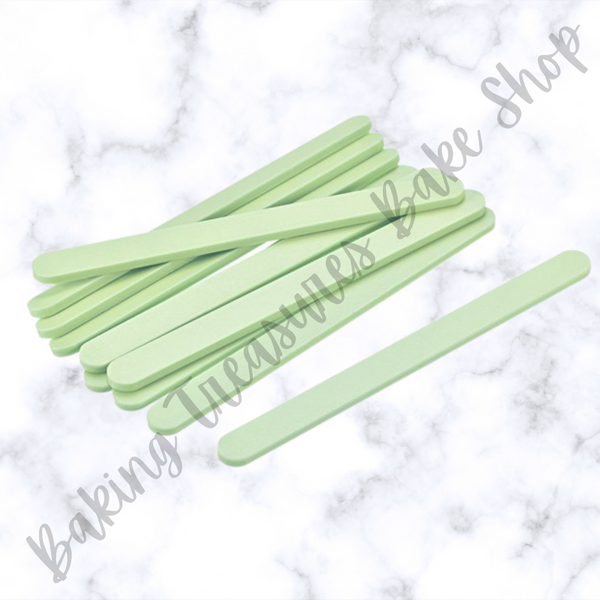 Acrylic Popsicle Sticks- Light Green/ Sage