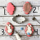Style 1 Plaque Frame Cookie Cutter 4Pcs