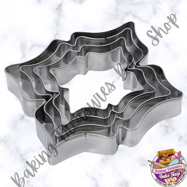 Style 3 Plaque Frame Cookie Cutter 4Pcs