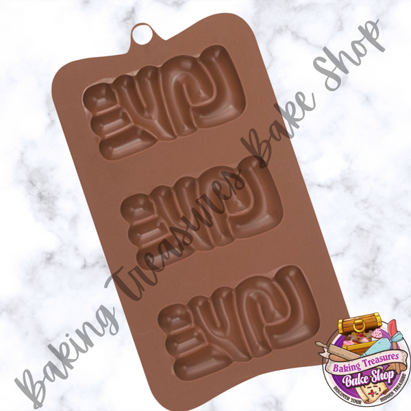 Chocolate Bar Silicone Mold -  Love