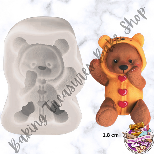 Teddy Bear Pooh Silicone Mold