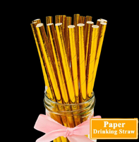 EGYPTIAN GOLD Paper Straws*