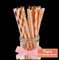 ROYAL ROSE GOLD Paper Straws*