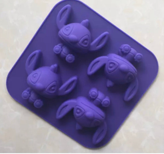 Stitch Silicone Mold Four Cavities