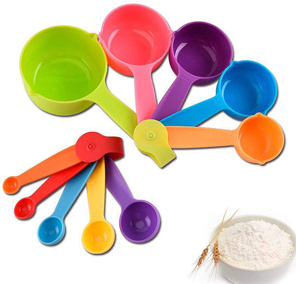 BTBS 10 Pieces  Measuring Cups and Spoons Set
