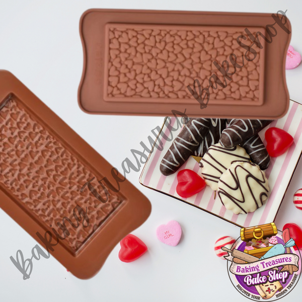 Chocolate Bar Silicone Mold - Hearts