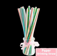 ASSORTED HOLOGRAPHIC Paper Straws*