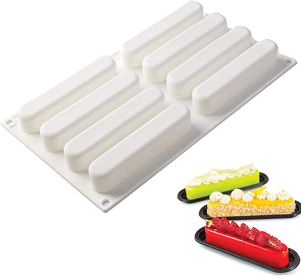 Éclair  Style 8-Cavity Silicone Mold