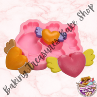 Wings & Heart Silicone Mold #2