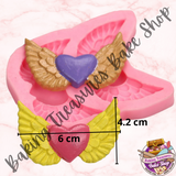 Wings & Heart Silicone Mold #1