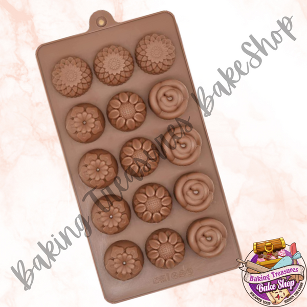 Chocolate Silicone Mold - Flowers