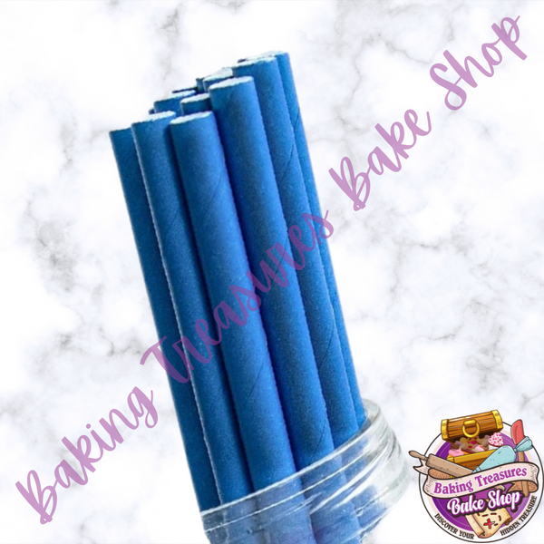 Royal Blue Paper Straws*
