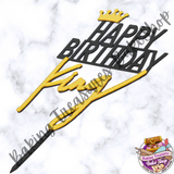 King Birthday Cake Topper *