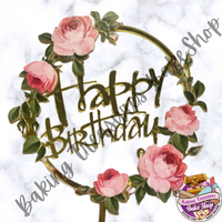 Flower Birthday Cake Topper #10*