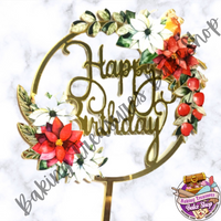 Flower Birthday Cake Topper #11*