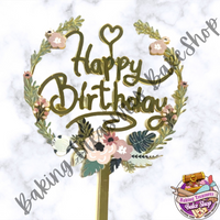 Flower Birthday Cake Topper #12*