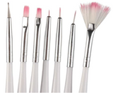 Set of 7 Paint Brush Set Plus Dotting Tool